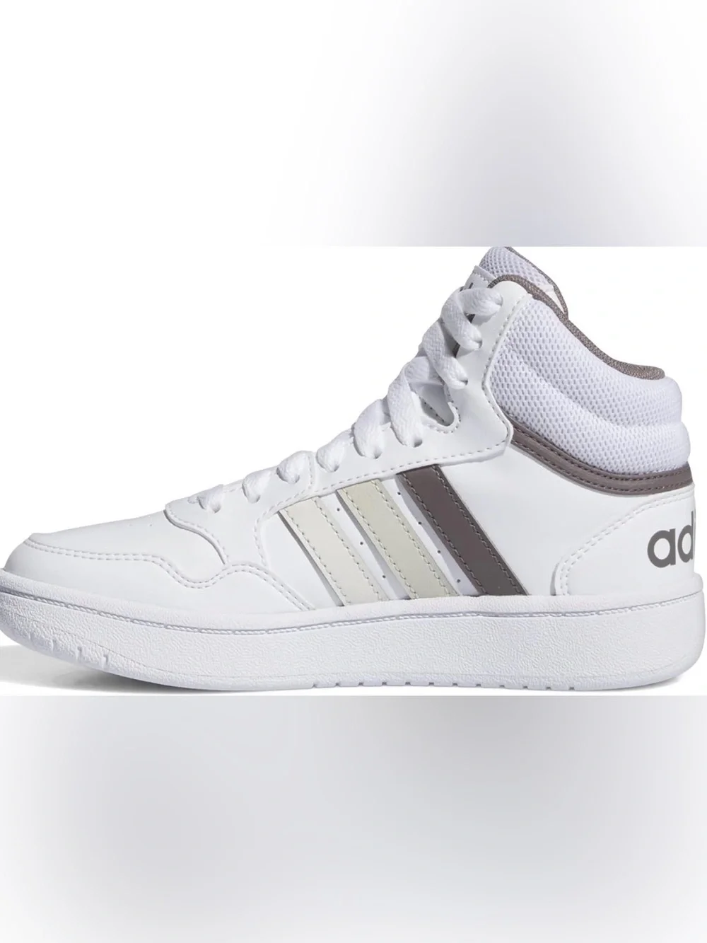adidas Gray Kids High-Top Sneaker